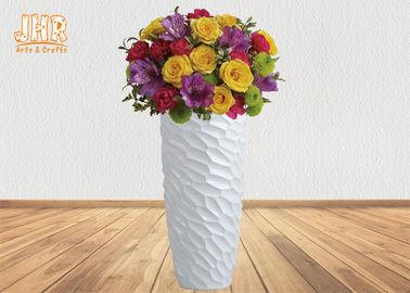 कृत्रिम पौधों के लिए सजावटी आधुनिक शैली के रेशा के फूल के बर्तन 2 आकार