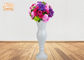 सफेद शीसे रेशा तल Vases Homewares सजावटी आइटम वेडिंग Centerpiece तालिका Vases