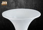 बड़े सजावटी शीसे रेशा तल vases संयंत्र बर्तन चमकदार सफेद इनडोर सजावट