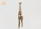 स्थायी सोने की पत्ती Polyresin पशु मूर्तियों ज़ेबरा मूर्तिकला टेबल प्रतिमा सजावट