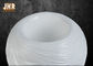 लहराती पैटर्न चमकदार सफेद शीसे रेशा Centerpiece टेबल Vases बॉल आकार